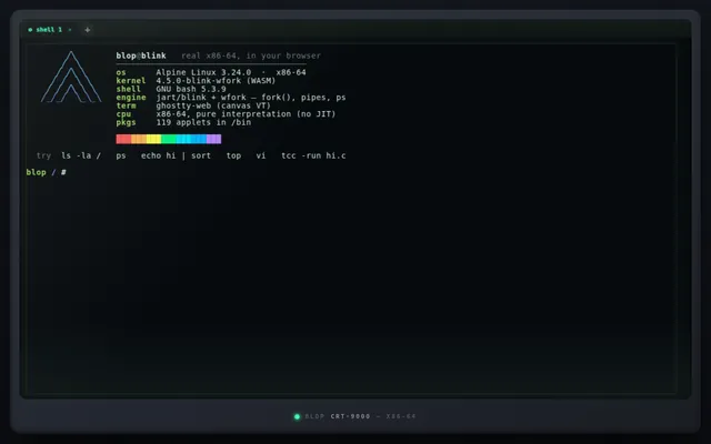 Capture d'écran de shell — bash CRT